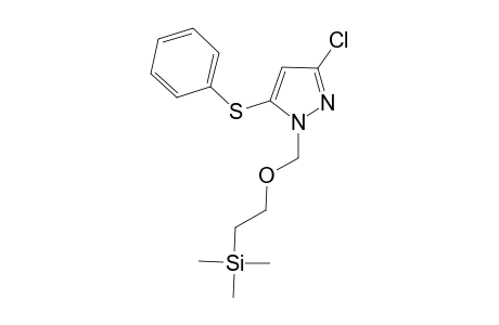 3-Chloro-5-(phenylthio)-1-((2-(trimethylsilyl)ethoxy)methyl)-1H-pyrazole