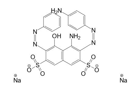 2,7-Naphthalenedisulfonic acid, 4-amino-3-[(4-aminophenyl)azo]-5-hydroxy-6-(phenylazo)-, disodium salt