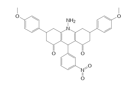 10-amino-9-(3-nitrophenyl)-3,6-di(4-methoxyphenyl)-2,3,4,5,6,7,9,10-octahydroacridine-1,8-dione