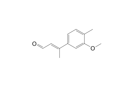 (2E)-3-(3-Methoxy-4-methylphenyl)but-2-enal