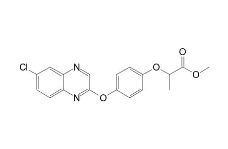 Propanoic acid, 2-[4-[(6-chloro-2-quinoxalinyl)oxy]-phenoxy]-, methyl ester
