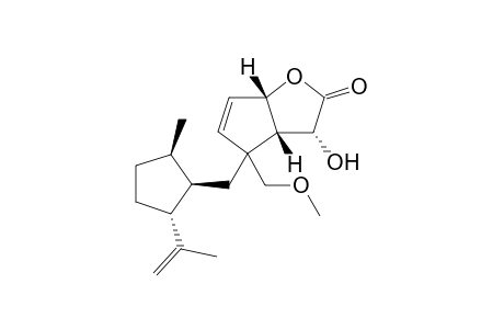 (2R,3aS,6aS,1'R,2'R,5'R)-3-Hydroxy-4-[[2'-(1''-methylethenyl)-5'-methylcyclopentyl]methyl]-4-(methoxymethyl)-2,3,3a,4-tetrahydro-6aH-cyclopenta[b]furan-2-one