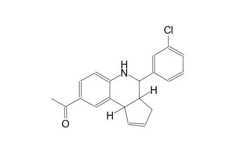 ethanone, 1-[(3aS,4R,9bR)-4-(3-chlorophenyl)-3a,4,5,9b-tetrahydro-3H-cyclopenta[c]quinolin-8-yl]-