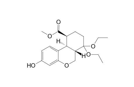 (6aS,10S,10aR)-methyl 7,7-diethoxy-3-hydroxy-6a,7,8,9,10,10a-hexahydro-6H-benzo[c]chromene-10-carboxylate