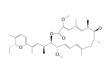 (3Z,5E,7R,8S,9R,11E,13E,15S,16R)-16-[(E,2S)-4-[(6R)-6-ethyl-5-methyl-6H-pyran-2-yl]pent-3-en-2-yl]-8-hydroxy-3,15-dimethoxy-5,7,9,11-tetramethyl-1-oxacyclohexadeca-3,5,11,13-tetraen-2-one