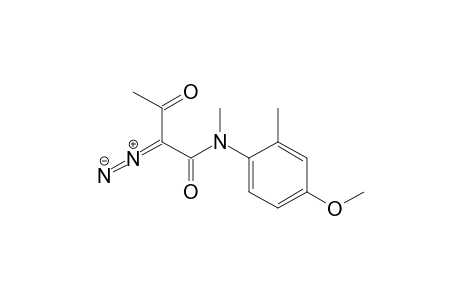 Butanamide, 2-diazo-N-(4-methoxy-2-methylphenyl)-N-methyl-3-oxo-