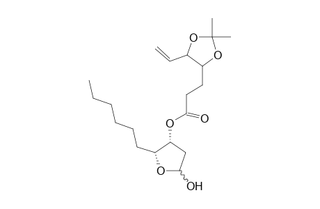 (4S-trans)-5-Ethenyl-2,2-dimethyl1,3-dioxolane4-propanoic acid (2R,3R,5S/R)-2-Hexyl-5-hydroxytetrahydrofurane-3-yl ester