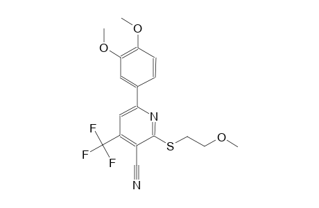 3-pyridinecarbonitrile, 6-(3,4-dimethoxyphenyl)-2-[(2-methoxyethyl)thio]-4-(trifluoromethyl)-