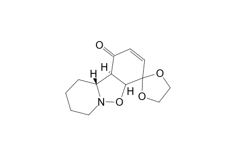 (4aRS,10aSR,10bSR)-4,4-(Ethylenedioxy)-4,4a,7,8,9,10,10a,10b-octahydro-1H-pyrido[1,2-b][1,2]benzisoxazol-1-one