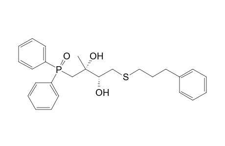 (2RS,3RS)-1-Diphenylphosphinoyl-4-(3-phenylpropylsulfanyl)-2-methylbutan-2,3-diol