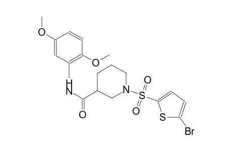 1-[(5-bromo-2-thienyl)sulfonyl]-N-(2,5-dimethoxyphenyl)-3-piperidinecarboxamide