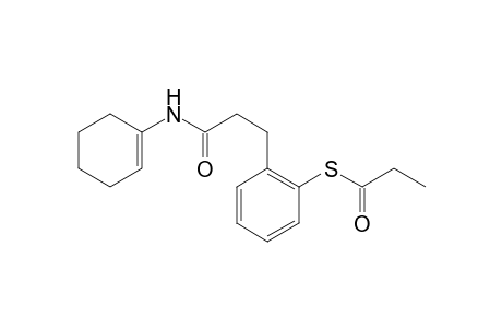 S-2-[N-(cyclohex-1'-enyl)propionamido]phenyl thiopropionate