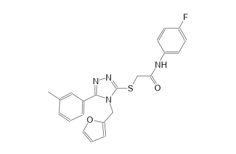 N-(4-fluorophenyl)-2-{[4-(2-furylmethyl)-5-(3-methylphenyl)-4H-1,2,4-triazol-3-yl]sulfanyl}acetamide