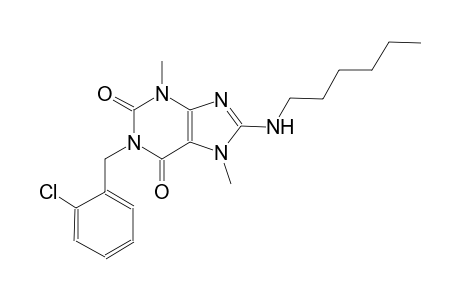 1-(2-chlorobenzyl)-8-(hexylamino)-3,7-dimethyl-3,7-dihydro-1H-purine-2,6-dione