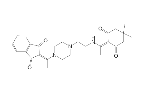 2-{1-[4-(2-{[1-(4,4-dimethyl-2,6-dioxocyclohexylidene)ethyl]amino}ethyl)-1-piperazinyl]ethylidene}-1H-indene-1,3(2H)-dione