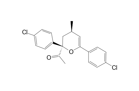 2-ACETYL-[2,6-BIS-(4-CHLOROPHENYL)]-4-METHYL-3,4-DIHYDROPYRAN
