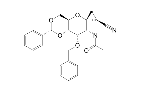 4-ACETAMIDO-3,7-ANHYDRO-5-O-BENZYL-6,8-O-BENZYLIDENE-2,4-DIDEOXY-2,3-C-METHYLENE-D-ERYTHRO-D-GLUCO-OCTONITRILE
