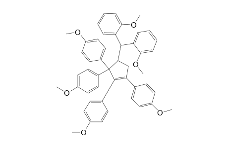 1,2,5,5-tetrakis(p-Methoxyphenyl)-4-[bis(4-methoxyphenyl)methyl]-cyclopent-1-ene