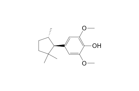 Phenol, 2,6-dimethoxy-4-(2,2,5-trimethylcyclopentyl)-, trans-