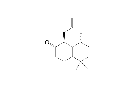 1.beta.-allyl-3,4,4a,5,6,7,8,8a-octahydro-5,5,8,.alpha..beta.-trimethyl-trans-naphthalen-2(1H)-one