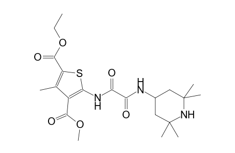 2,4-thiophenedicarboxylic acid, 5-[[1,2-dioxo-2-[(2,2,6,6-tetramethyl-4-piperidinyl)amino]ethyl]amino]-3-methyl-, 2-ethyl 4-methyl ester