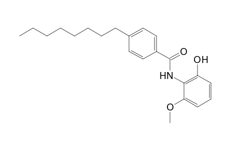 Benzamide, N-(2-hydroxy-6-methoxyphenyl)-4-octyl-