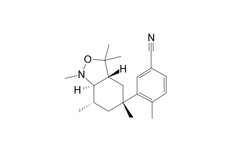 rac-4-methyl-3-((3aR,5R,7S ,7aR)-1,3,3,5,7-pentamethyloctahydrobenzo[c]isoxazol-5-yl)benzonitrile