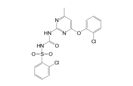 Benzenesulfonamide, 2-chloro-N-[[[4-(2-chlorophenoxy)-6-methyl-2-pyrimidinyl]amino]carbonyl]-