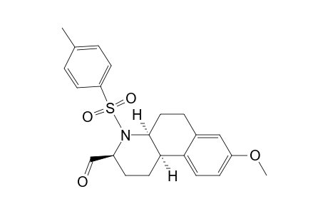 Benzo[f]quinoline-3-carboxaldehyde, 1,2,3,4,4a,5,6,10b-octahydro-8-methoxy-4-[(4-methylphenyl)sulfonyl]-, [3S-(3.alpha.,4a.alpha.,10b.alpha.)]-