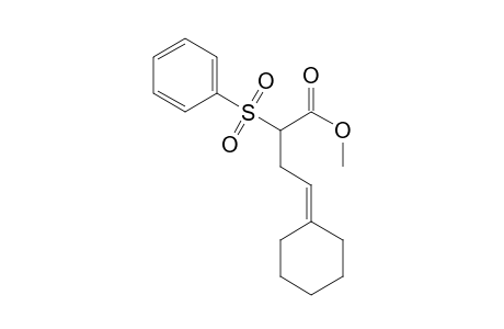 Cyclohexaneacetic acid, 2-ethylidene-.alpha.-(phenylsulfonyl)-, methyl ester