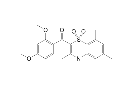 2-(2',4'-DIMETHOXYBENZOYL)-3,6,8-TRIMETHYL-4H-1,4-BENZOTHIAZINE-1,1-DIOXIDE