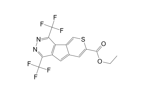 Ethyl 1,4-bis(trifluoromethyl)-6-thia-2,3-diazafluorene-7-carboxylate