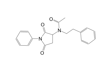 acetamide, N-(2,5-dioxo-1-phenyl-3-pyrrolidinyl)-N-(2-phenylethyl)-