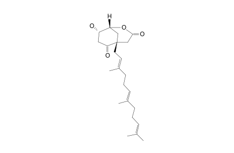 REL-(1'R,4'S,5'R)-2-(1'-FARNESYL-4',5'-DIHYDROXY-2'-OXOCYClOHEXAN-1'-YL)-ACETIC-ACID-DELTA-LACTONE