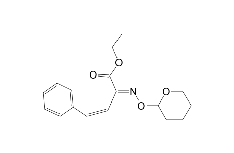 3-Butenoic acid, 4-phenyl-2-[[(tetrahydro-2H-pyran-2-yl)oxy]imino]-, ethyl ester, (Z,E)-(.+-.)-