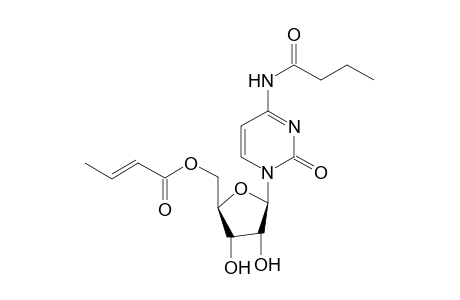 N-(1-oxobutyl)-5'-[(1'-oxo-2'-buenyloxy)-.beta.-D-ribofuranosyl]cytidine