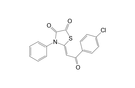 4,5-Thiazolidinedione, 2-[2-(4-chlorophenyl)-2-oxoethylidene]-3-phenyl-