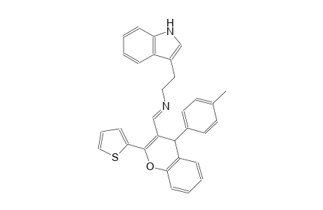 N-[(E)-2-(1H-indol-3-yl)ethyl]-N-{(E)-[4-(4-methylphenyl)-2-(2-thienyl)-4H-chromen-3-yl]methylidene}amine