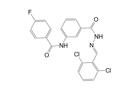 benzoic acid, 3-[(4-fluorobenzoyl)amino]-, 2-[(E)-(2,6-dichlorophenyl)methylidene]hydrazide