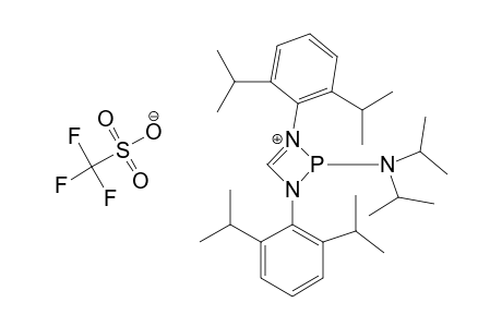 [1,3-bis(2,6-diisopropylphenyl)-1,3,2-diazaphosphet-1-ium-2-yl]-diisopropyl-amine; trifluoromethanesulfonate
