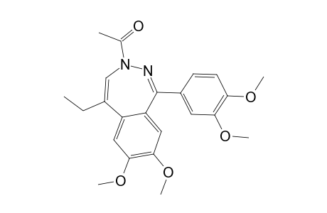 3-Acetyl-1-(3,4-dimethoxyphenyl)-5-ethyl-7,8-dimethoxy-3H-2,3-benzodiazepine