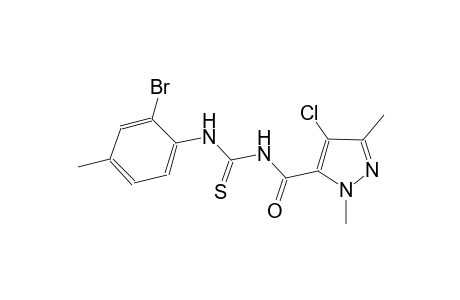 N-(2-bromo-4-methylphenyl)-N'-[(4-chloro-1,3-dimethyl-1H-pyrazol-5-yl)carbonyl]thiourea