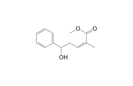 Methyl-5-hydroxy-2-methyl-5-phenyl-2-pentenoate