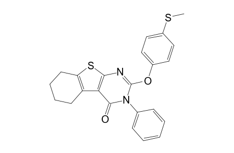 2-(4-Methylsulfanylphenoxy)-3-phenyl-5,6,7,8-tetrahydro-[1]benzothiolo[2,3-d]pyrimidin-4-one