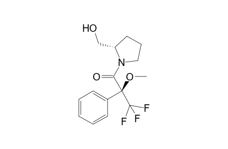 (2S)-3,3,3-trifluoro-1-[(2S)-2-(hydroxymethyl)-1-pyrrolidinyl]-2-methoxy-2-phenyl-1-propanone