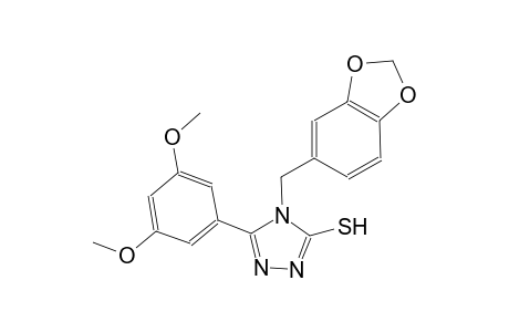 4H-1,2,4-triazole-3-thiol, 4-(1,3-benzodioxol-5-ylmethyl)-5-(3,5-dimethoxyphenyl)-
