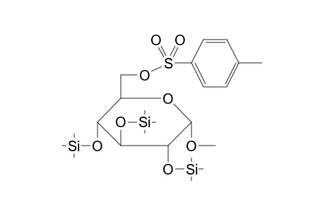 .alpha.-D-Glucopyranoside, 1-O-methyl-2,3,4-tri-O-trimethylsilyl-6-O-(p-tosyl)-