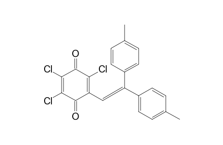 2-[2,2-bis(4-methylphenyl)ethenyl]-3,5,6-trichlorocyclohexa-2,5-diene-1,4-dione