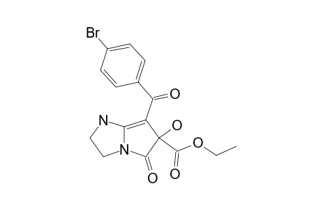 7-(4-BROMOBENZOYL)-6-ETHOXYCARBONYL-6-HYDROXY-5-OXO-2,3,5,6-TETRAHYDRO-1H-PYRROLO-[1,2-A]-IMIDAZOLE