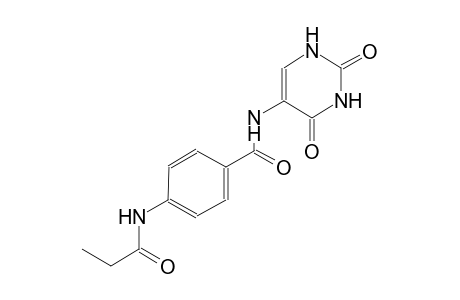 benzamide, 4-[(1-oxopropyl)amino]-N-(1,2,3,4-tetrahydro-2,4-dioxo-5-pyrimidinyl)-